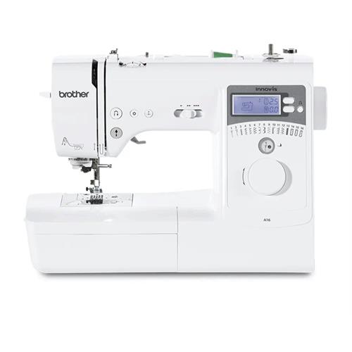 MÁQUINA DE COSTURA BROTHER A16 ( 16 - Branco - Display LCD - Braço Livre - Botão ligar _ de... )