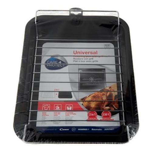 TABULEIRO+ GRELHA CARE+ PROTECT KAG3701 ( Preto _ Inox - Juntamente com a grelha, esta assadeira e gr... )