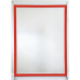 SUP CART.MOD.1 PE VERMELHO( Suporte para cartazes - Vermelho )